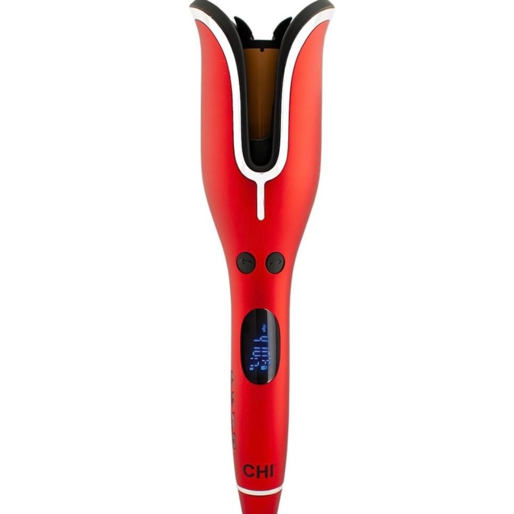 CHI Spin N Curl 1" Ceramic Rotating Curler Red